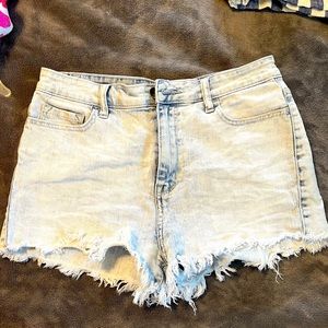 Light Wash Blue Jean Shorts